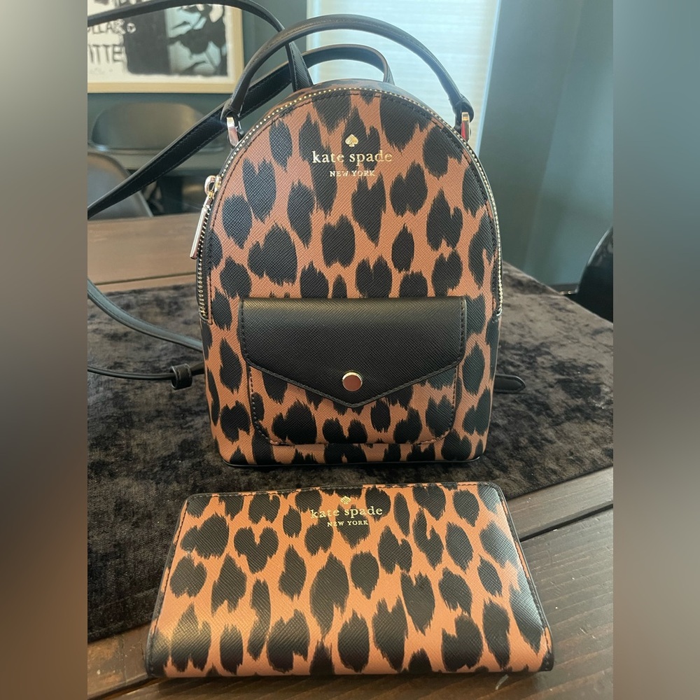 Women’s Kate Spade backpack with matching wallet